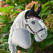 Bonnet Noir et rose pour Hobby Horse