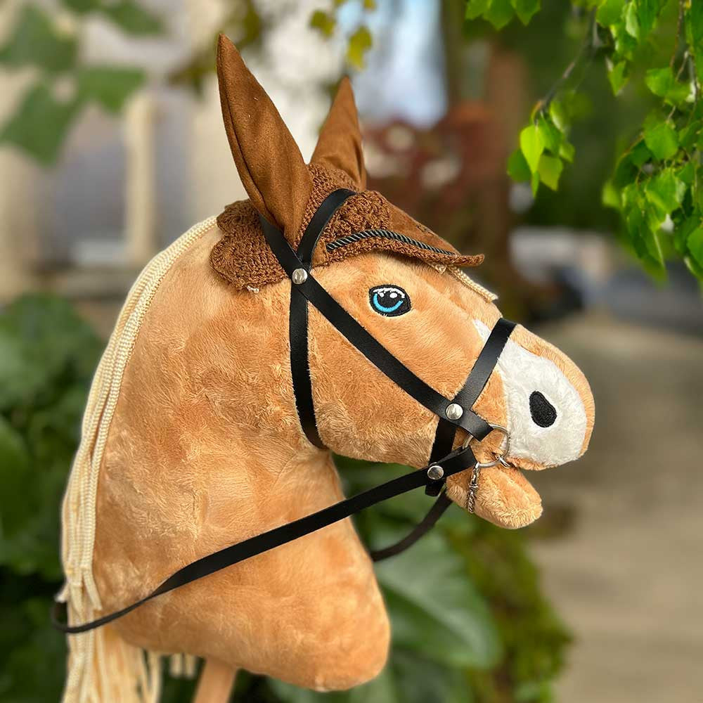 Pack complet Hobby Horse Quater Horse Palomino + filet + licol + longe + bonnet