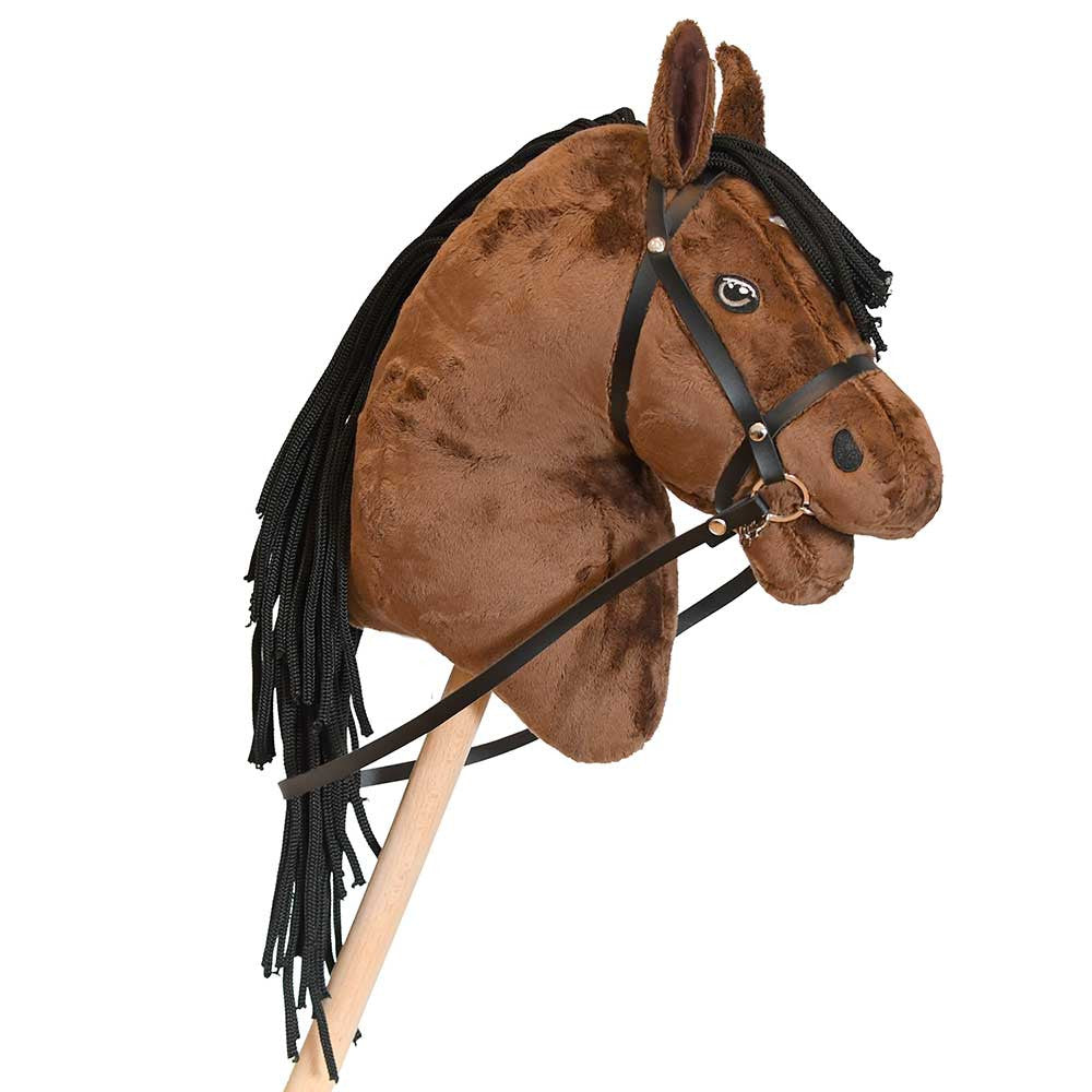 Pack Hobby Horse marron avec filet + licol + longe + bonnet Marron
