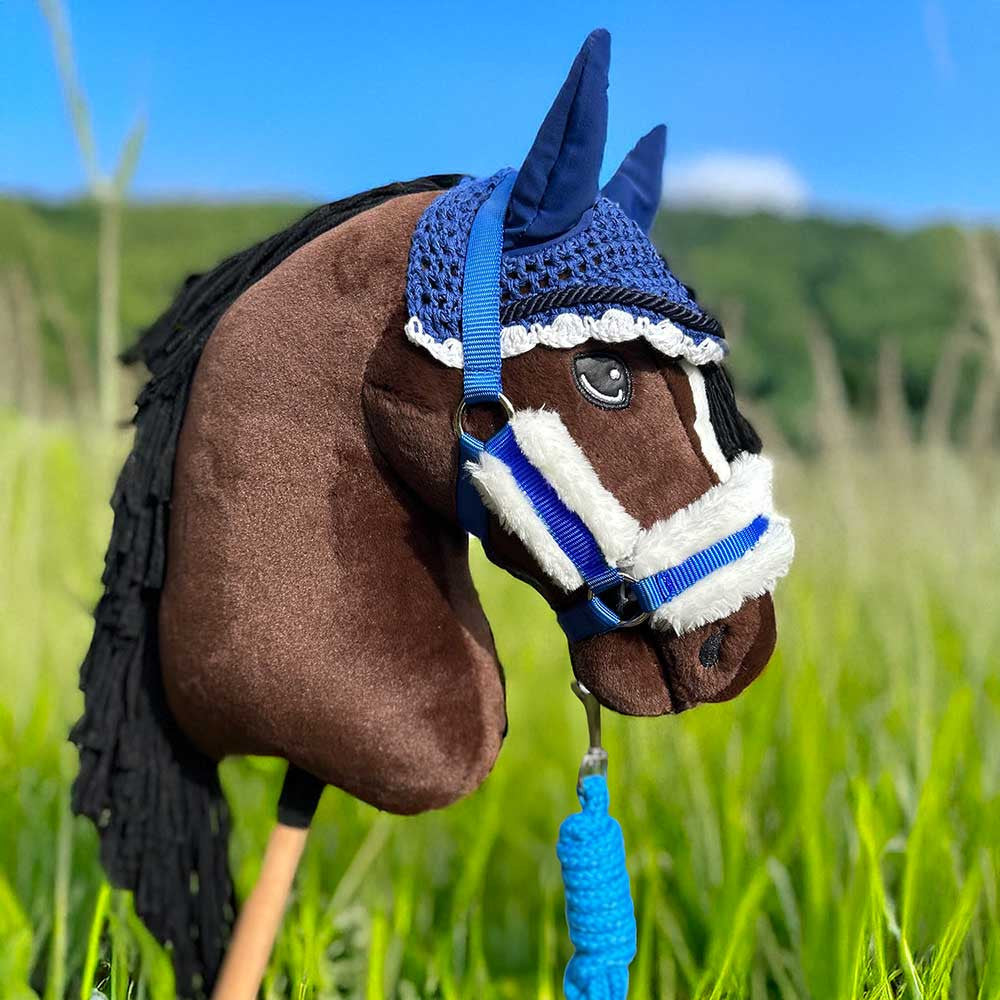 Pack Hobby Horse Harmony : licol et bonnet BLEU