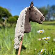 Mini Hobby Horse pas cher Alezan Brûlé pour Enfant dès 3 Ans