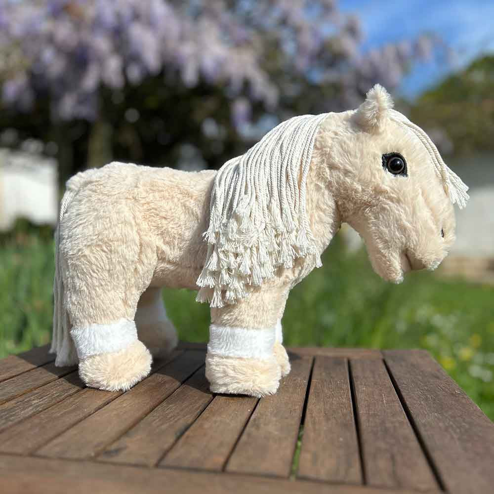 Cheval poney en peluche Palomino - HKM