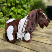 Cheval poney en peluche Pie bai - HKM