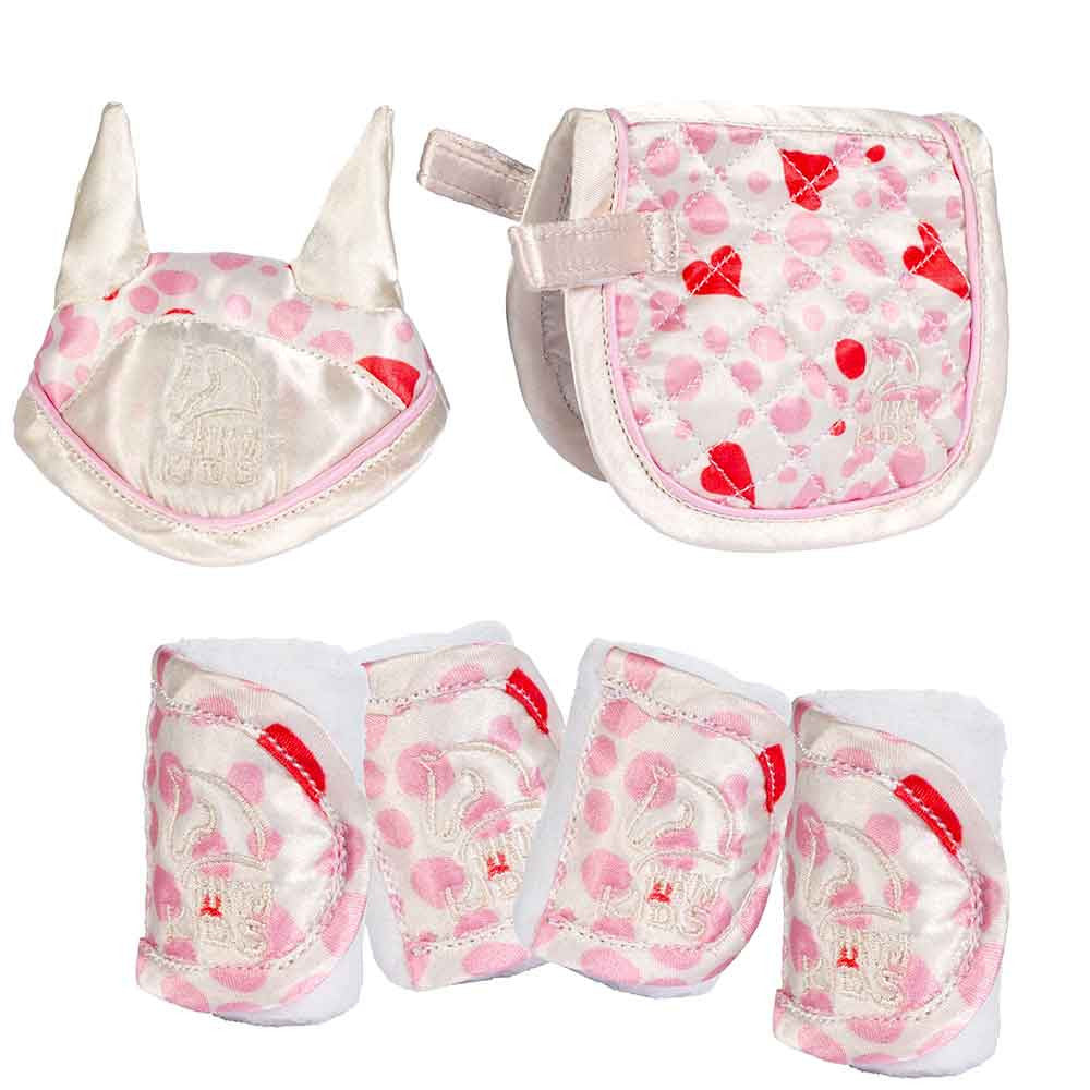 Set d'accessoires Rose Cœur pour mini poney HKM