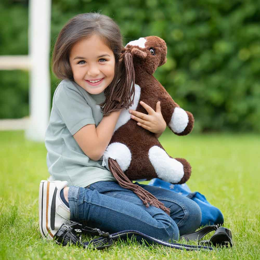 Cheval poney en peluche Palomino - HKM