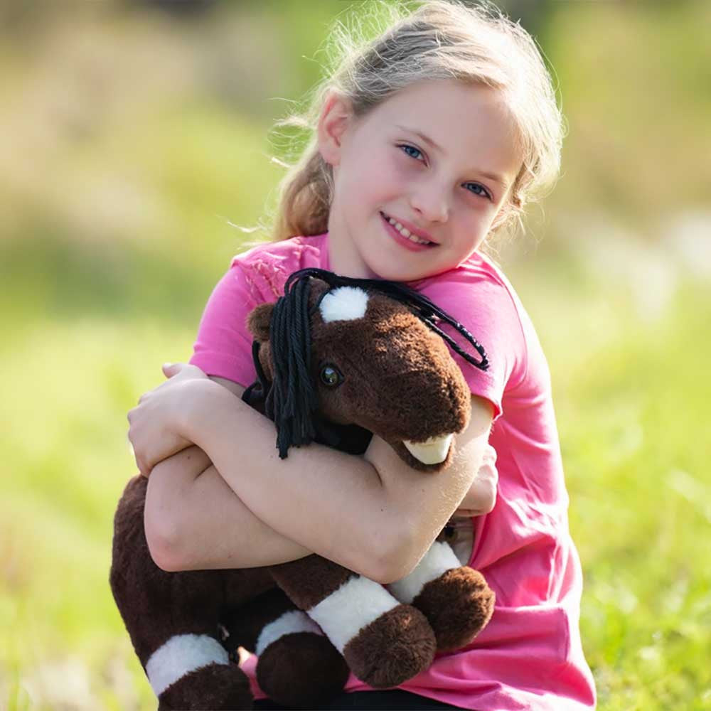 Cheval poney en peluche Palomino - HKM