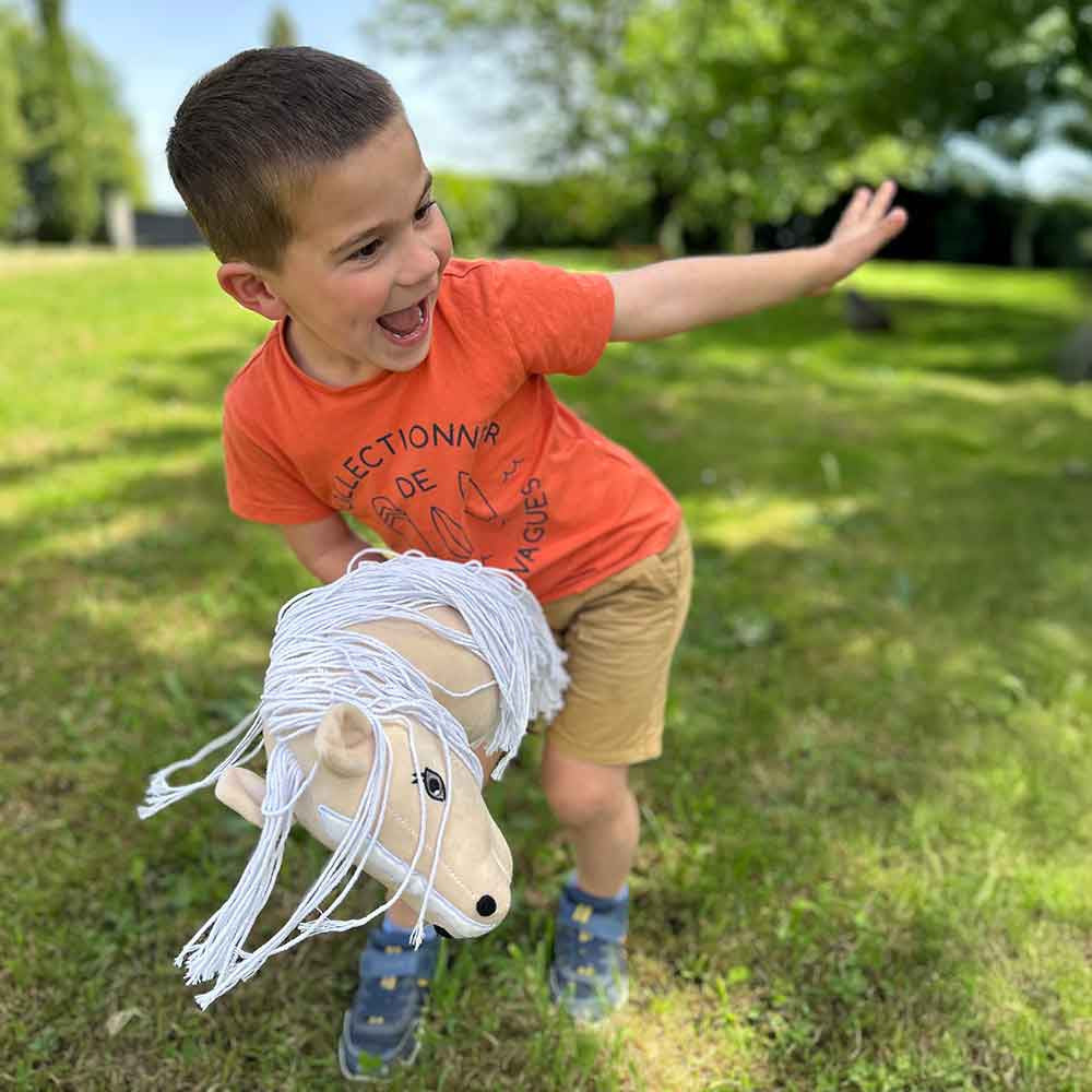 Mini Hobby Horse Palomino pour Enfant dès 3 Ans