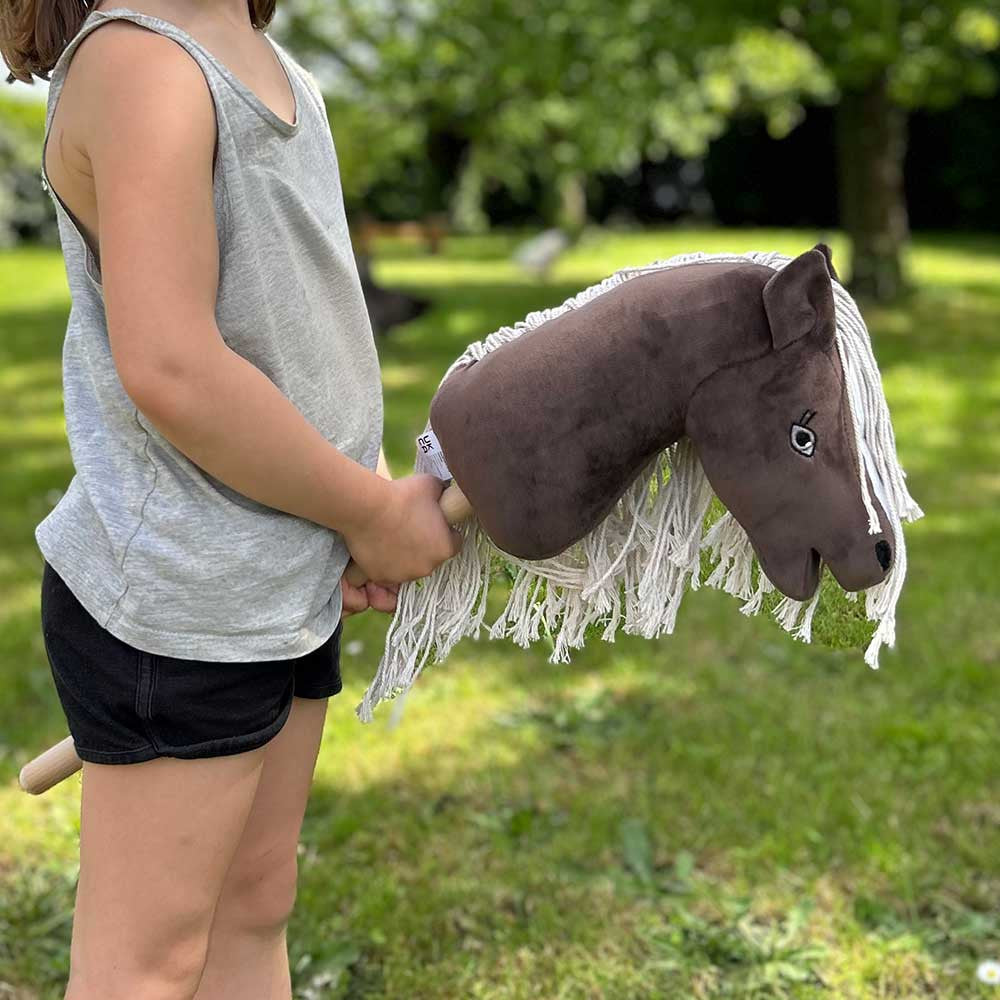 Mini Hobby Horse Alezan Brûlé pour Enfant dès 3 Ans
