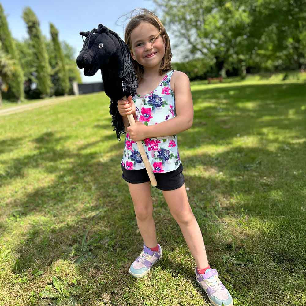 Mini Hobby Horse Noir pour Enfant dès 3 Ans