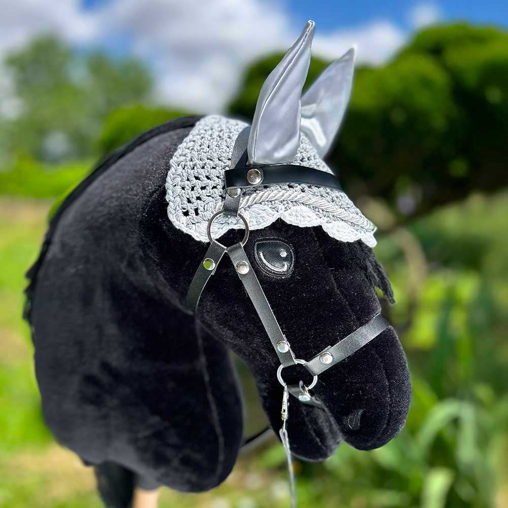 Pack Hobby Horse Harmony : licol et bonnet Gris Argenté