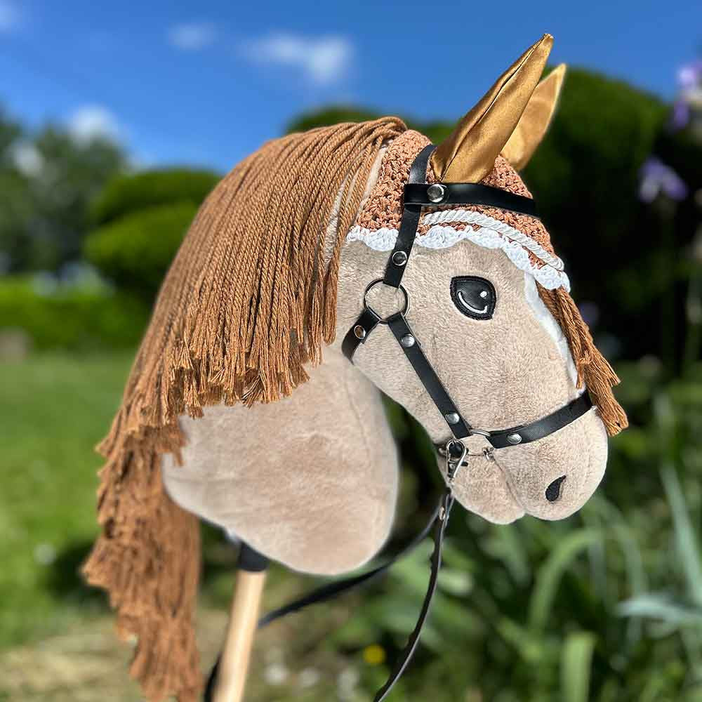 Pack Hobby Horse Harmony : licol et bonnet marron gold