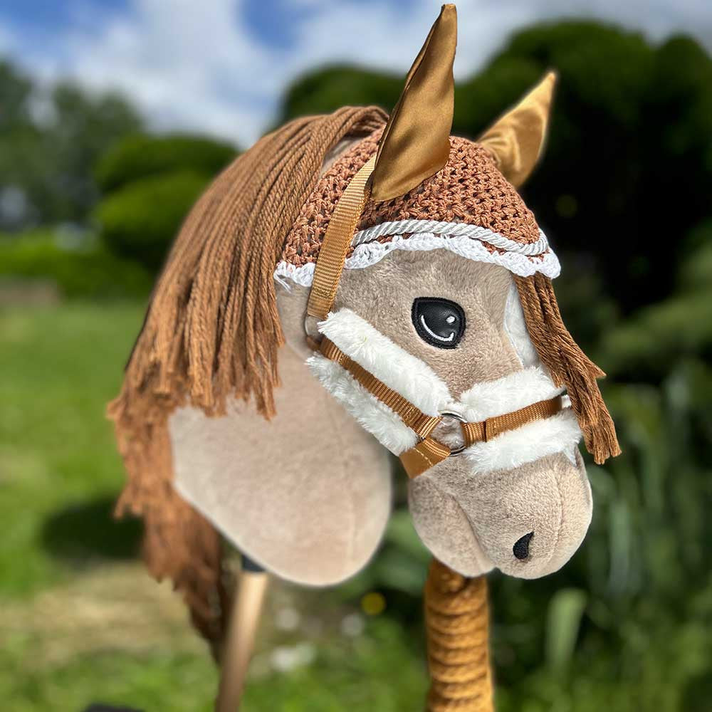 Pack Hobby Horse Harmony : licol et bonnet marron gold