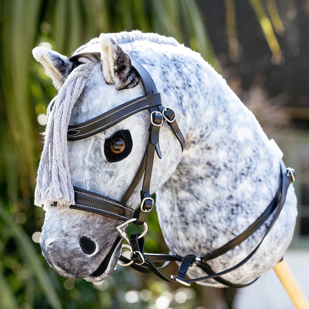 Martingale en cuir marron pour Hobby Horse