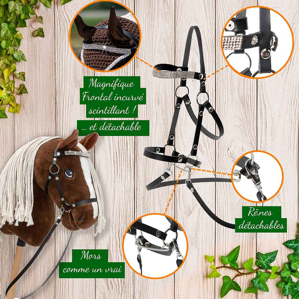 Hobby Horse Magic Pie Bai crins lavés - Taille A3 - Hobby Horse Land Hobby Horse Magic Pie Bai crins lavés - Taille A3 - Hobby Horse Land