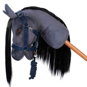 Licol bleu marine pour Hobby horse Taille A4