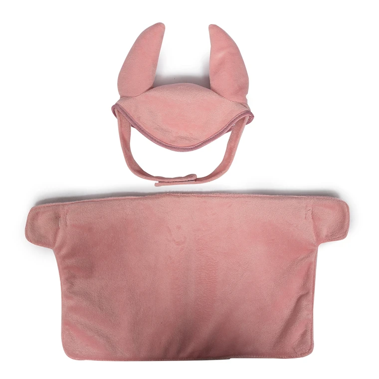 Couverture et bonnet de sortie, rose