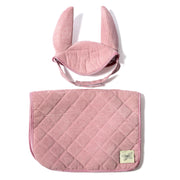 Saddle pad and bonnet rose By Astrup
