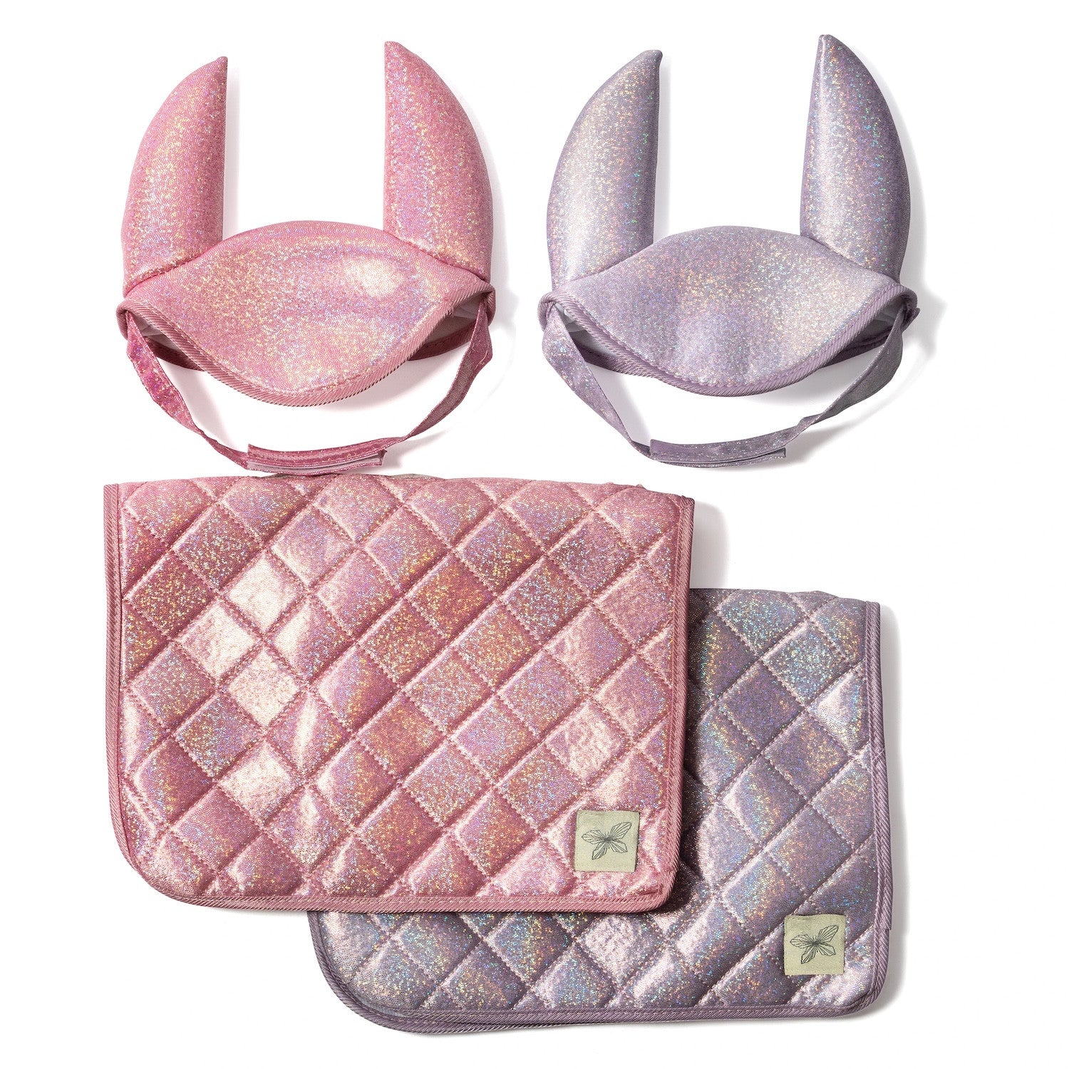 Saddle pad and bonnet pink By Astrup