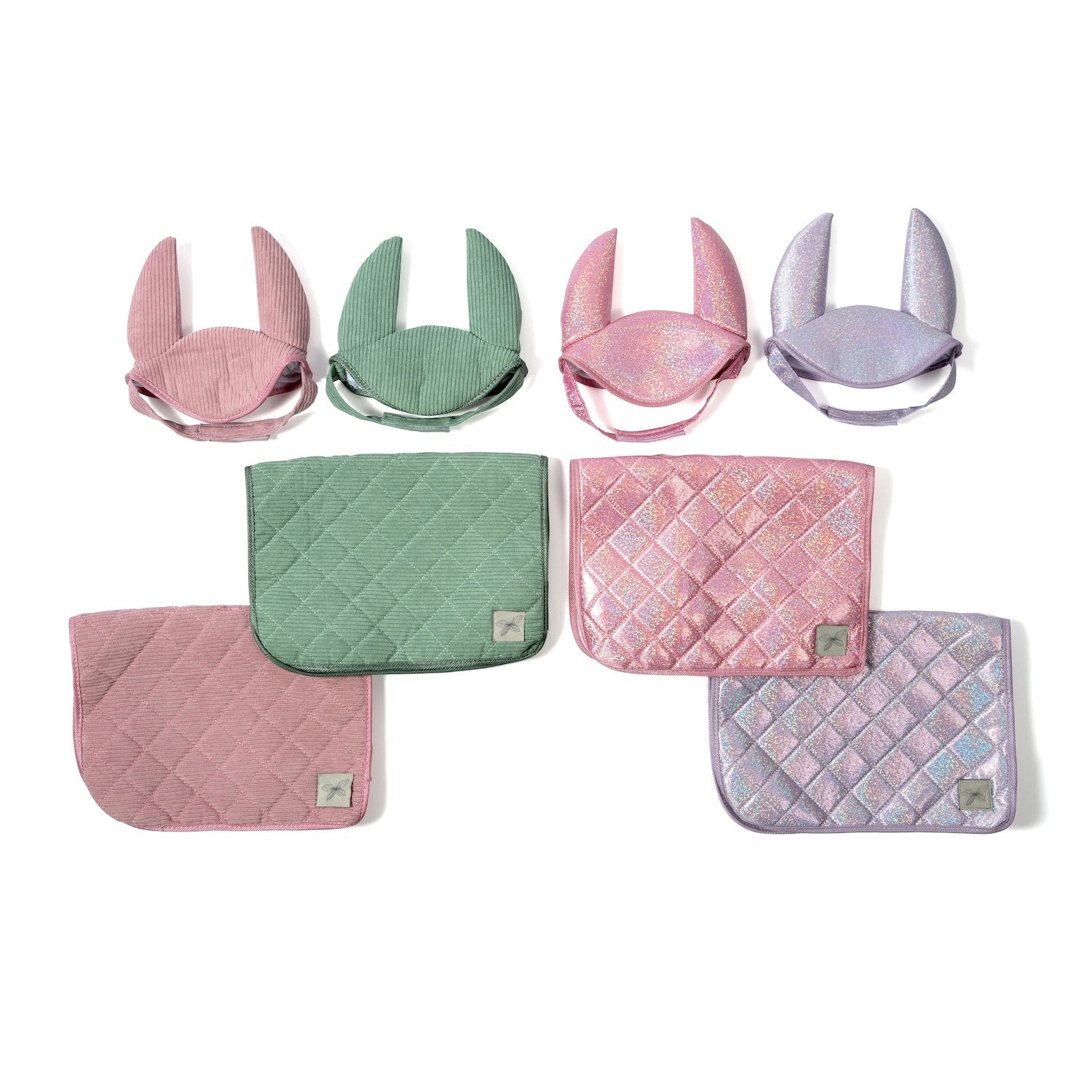 Saddle pad and bonnet pink By Astrup
