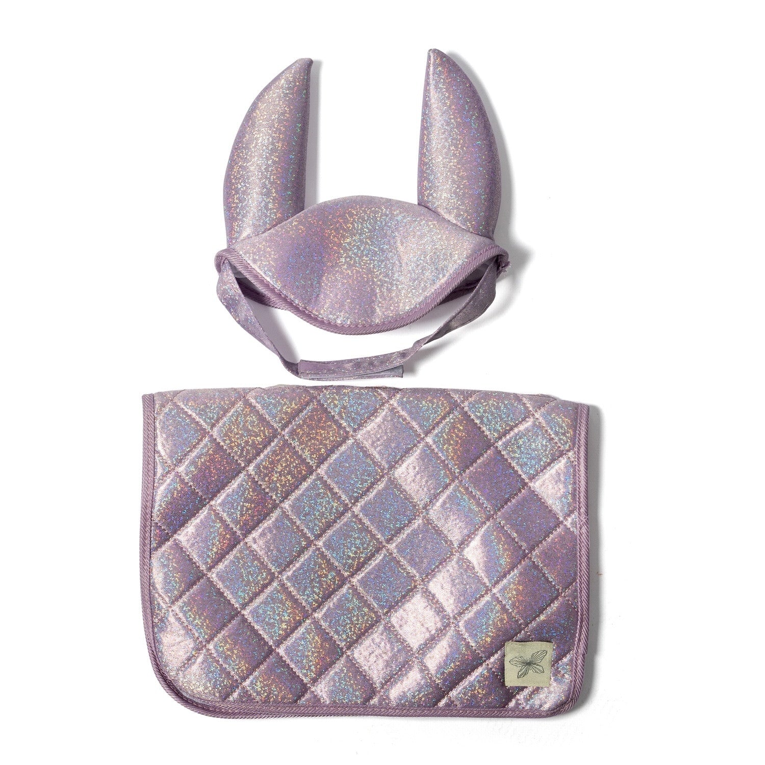 Saddle pad and bonnet purple By Astrup