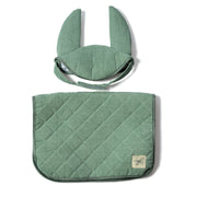 Saddle pad and bonnet green By Astrup