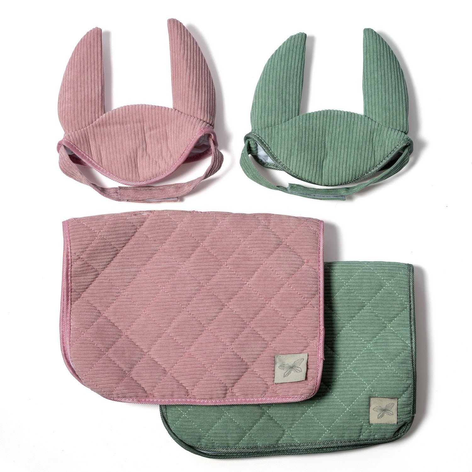 Saddle pad and bonnet green By Astrup