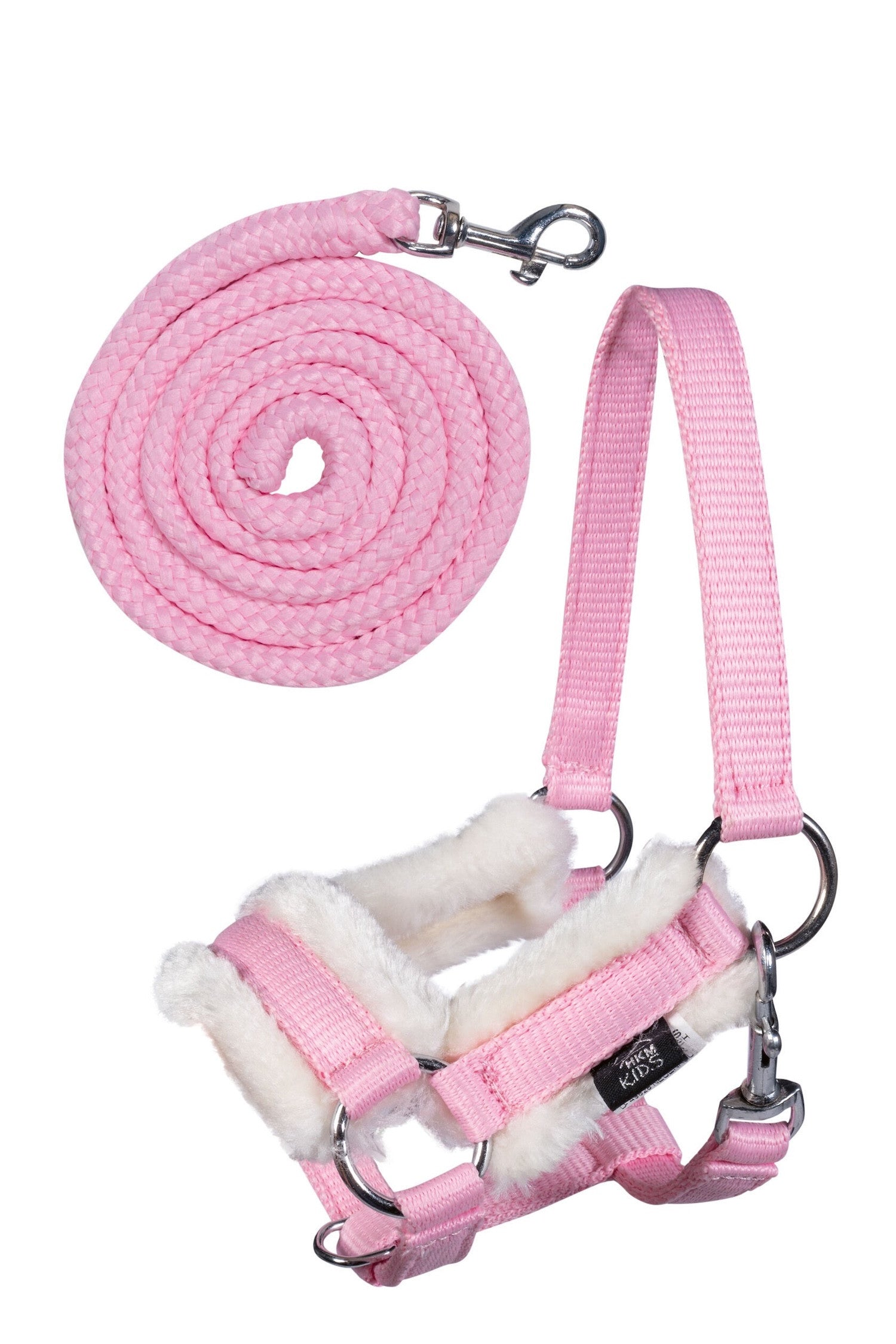 Adjustable pink halter and lead rope for Hobby Horse A3 by HKM