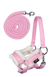 Adjustable pink halter and lead rope for Hobby Horse A3 by HKM