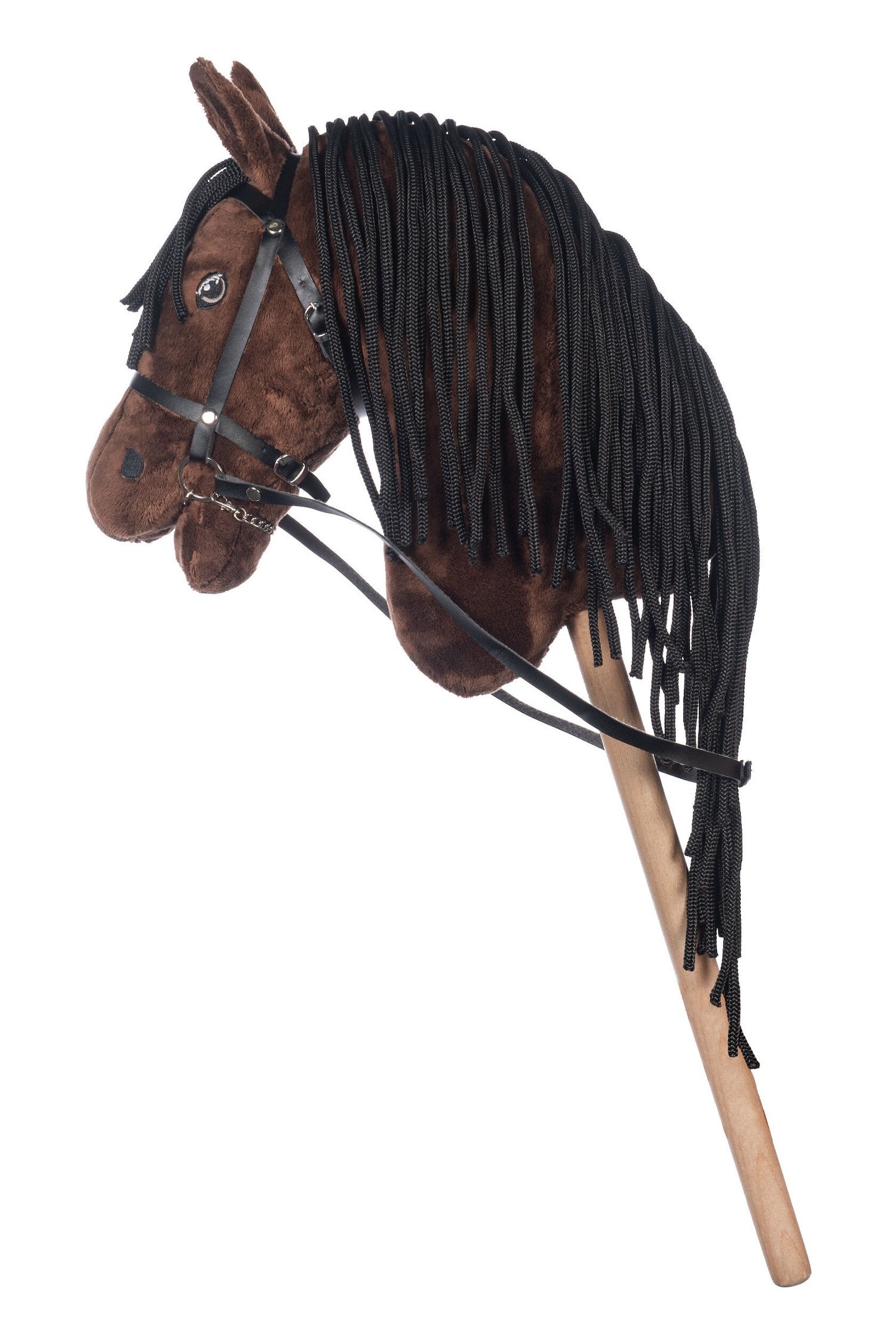 Hobby Horse Bai crins noirs pour hobby horsing Taille L