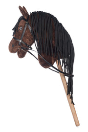 Hobby Horse Bai crins noirs pour hobby horsing Taille L