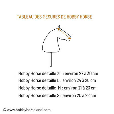 Ensemble Hobby Horse Palomino Premium avec licol et bonnet bleus - Taille A3