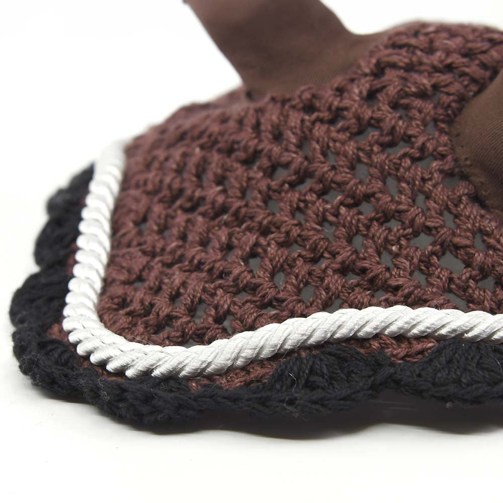 Pack Hobby Horse marron avec filet + licol + longe + bonnet Marron