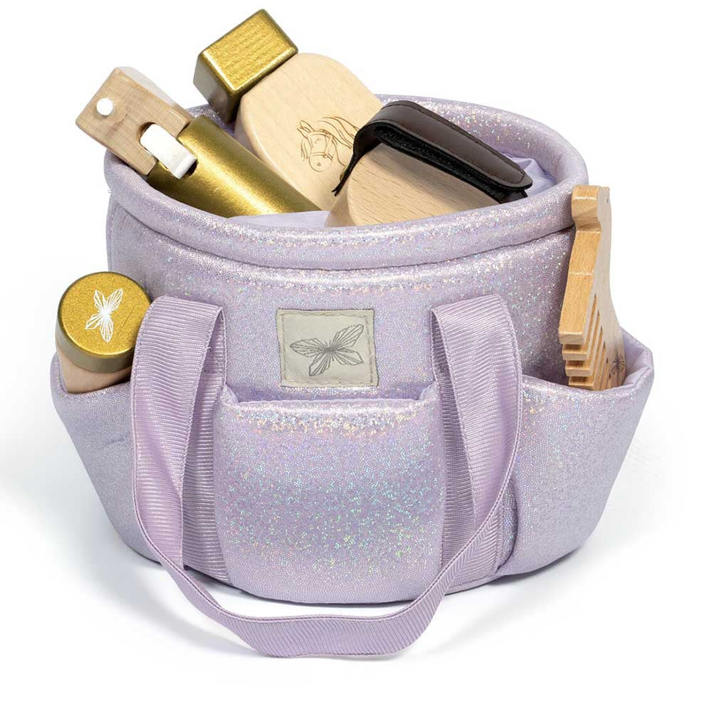 Sac de pansage scintillant pour hobby horse