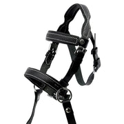 Bridon filet éthologique noir pour hobby horse