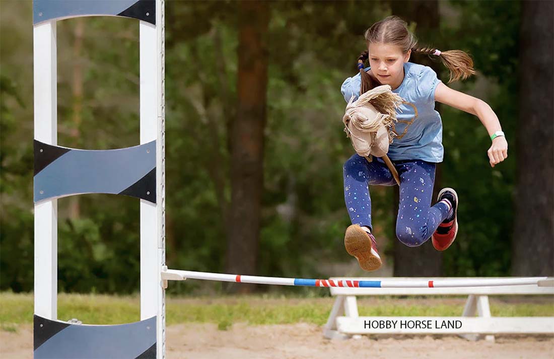 Hobby horse saut d'obstacle